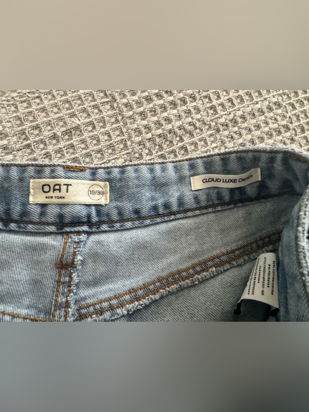 Oat New York Light Blue Denim Jeans - Picture 4 of 6